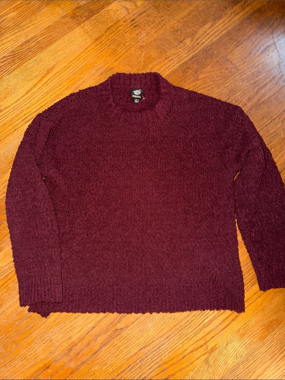 Bobeau Sweater in Burgundy